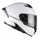 Casca modulabila MT Atom 2 SV A0 alb lucios (ochelari soare integrati) Pinlock Ready - tip viziera: MT-V-35