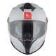 Casca integrala MT Targo S A12 gri mat - omologare noua ECE 22.06