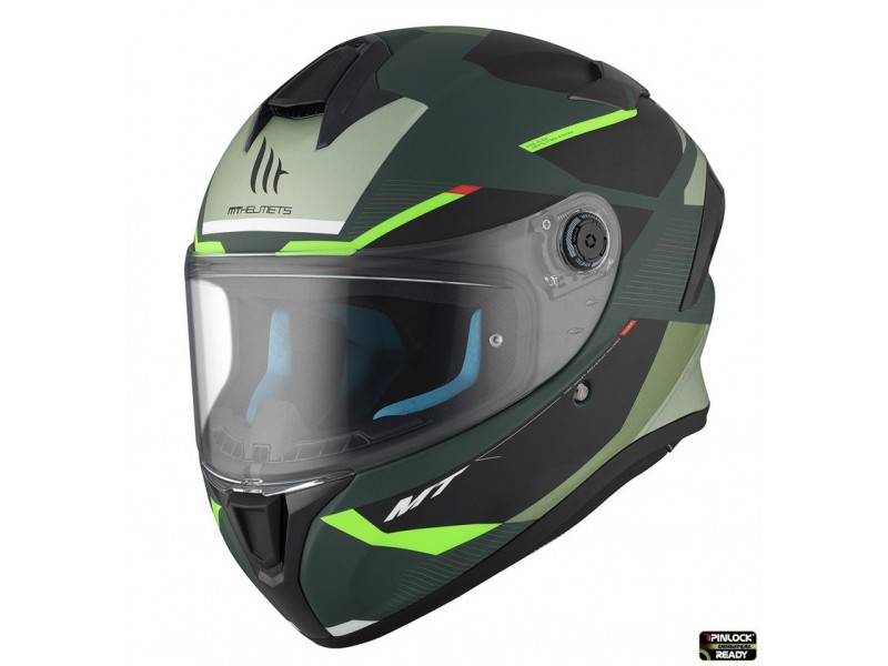 Casca integrala MT Targo S Kay C6 verde mat - omologare noua ECE 22.06
