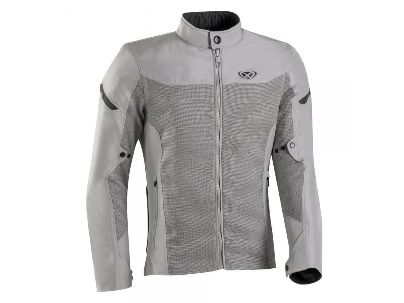 Geaca (jacheta) motociclete barbati Racing/Roadster Ixon vara model Fresh MS culoare: greige (gri)