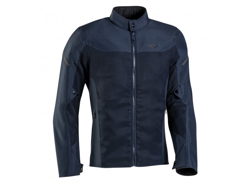 Geaca (jacheta) motociclete barbati Racing/Roadster Ixon vara model Fresh MS culoare: navy (albastru)