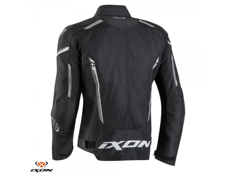 Geaca (jacheta) motociclete barbati Racing/Roadster Ixon vara model Striker AIR WP MS culoare: negru/alb Geaca (jacheta) motociclete barbati Racing/Roadster Ixon vara model Striker AIR WP MS culoare: negru/alb