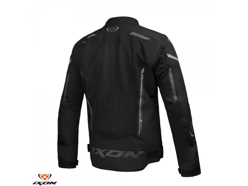 Geaca (jacheta) motociclete barbati Racing/Roadster Ixon vara model Striker AIR WP MS culoare: negru