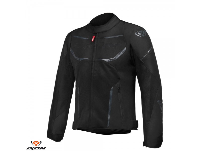 Geaca (jacheta) motociclete barbati Racing/Roadster Ixon vara model Striker AIR WP MS culoare: negru