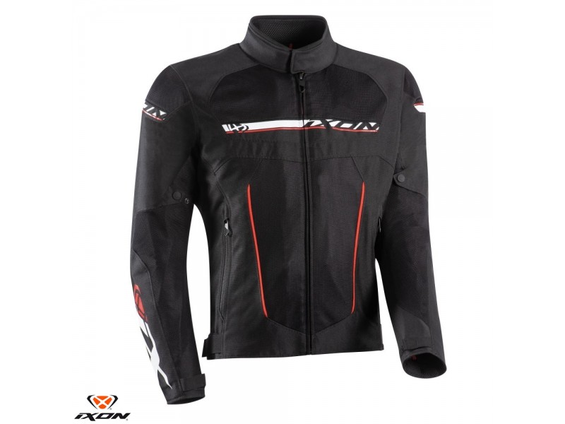 Geaca (jacheta) motociclete barbati Racing/Roadster Ixon All season model T-Rex MS culoare: negru/alb/rosu Geaca (jacheta) motociclete barbati Racing/Roadster Ixon All season model T-Rex MS culoare: negru/alb/rosu