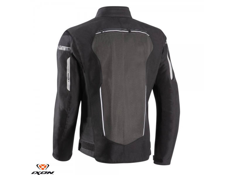 Geaca (jacheta) motociclete barbati Racing/Roadster Ixon All season model T-Rex MS culoare: negru/alb/gri Geaca (jacheta) motociclete barbati Racing/Roadster Ixon All season model T-Rex MS culoare: negru/alb/gri