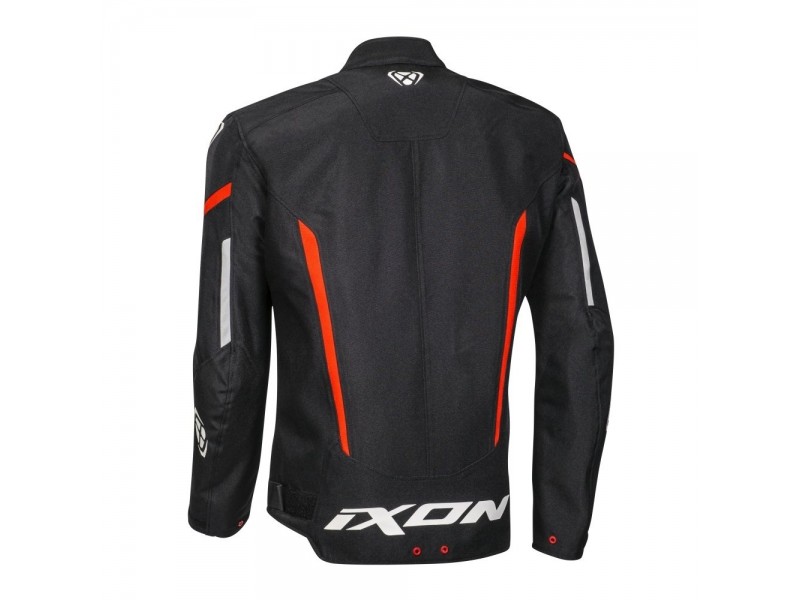 Geaca (jacheta) motociclete barbati Racing/Roadster Ixon mid-season model Striker MS culoare: negru/alb/rosu Geaca (jacheta) motociclete barbati Racing/Roadster Ixon mid-season model Striker MS culoare: negru/alb/rosu