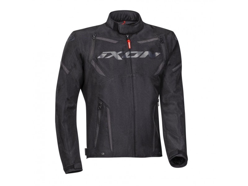 Geaca (jacheta) motociclete barbati Racing/Roadster Ixon mid-season model Striker MS culoare: negru