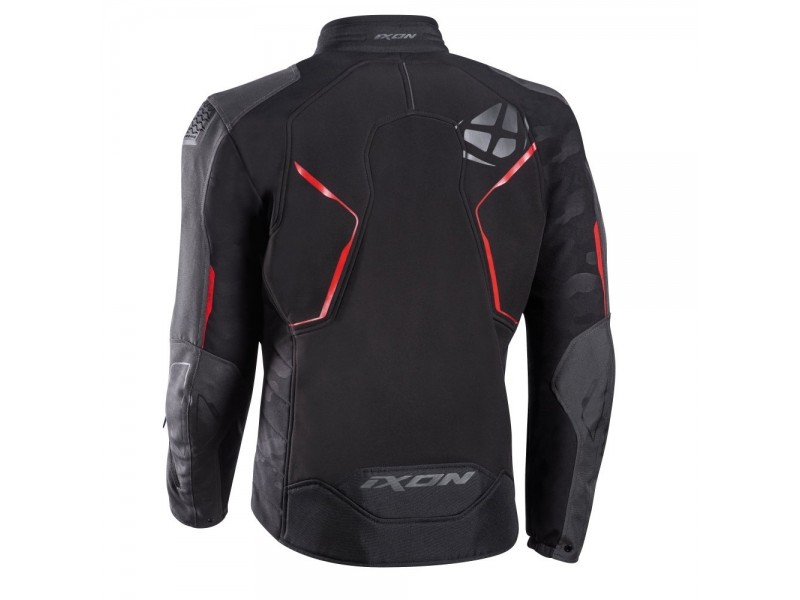 Geaca (jacheta) motociclete barbati Racing/Roadster Ixon iarna model Cell MS culoare: negru/gri/rosu Geaca (jacheta) motociclete barbati Racing/Roadster Ixon iarna model Cell MS culoare: negru/gri/rosu