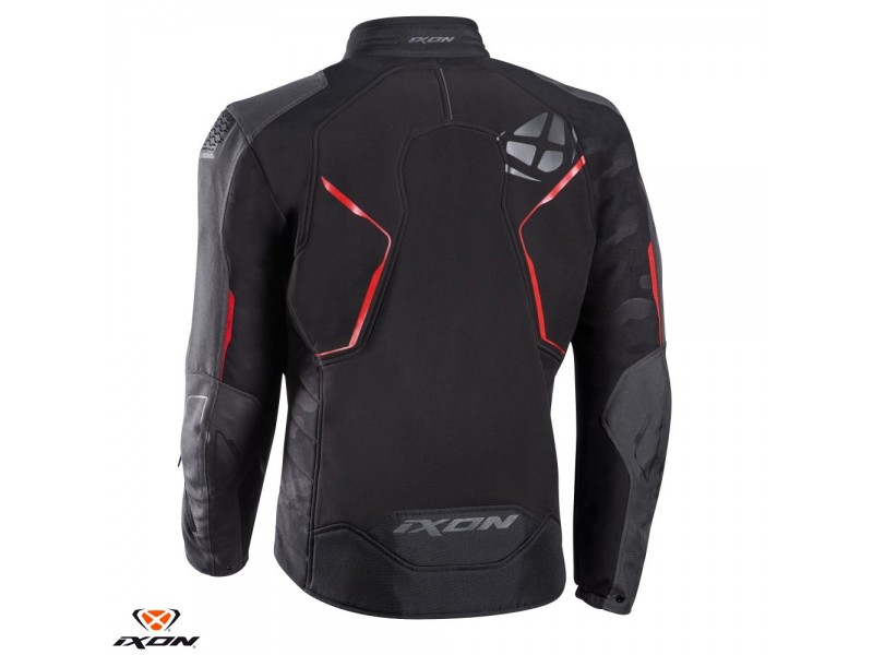 Geaca (jacheta) motociclete barbati Racing/Roadster Ixon iarna model Cell MS culoare: negru/gri/rosu Geaca (jacheta) motociclete barbati Racing/Roadster Ixon iarna model Cell MS culoare: negru/gri/rosu