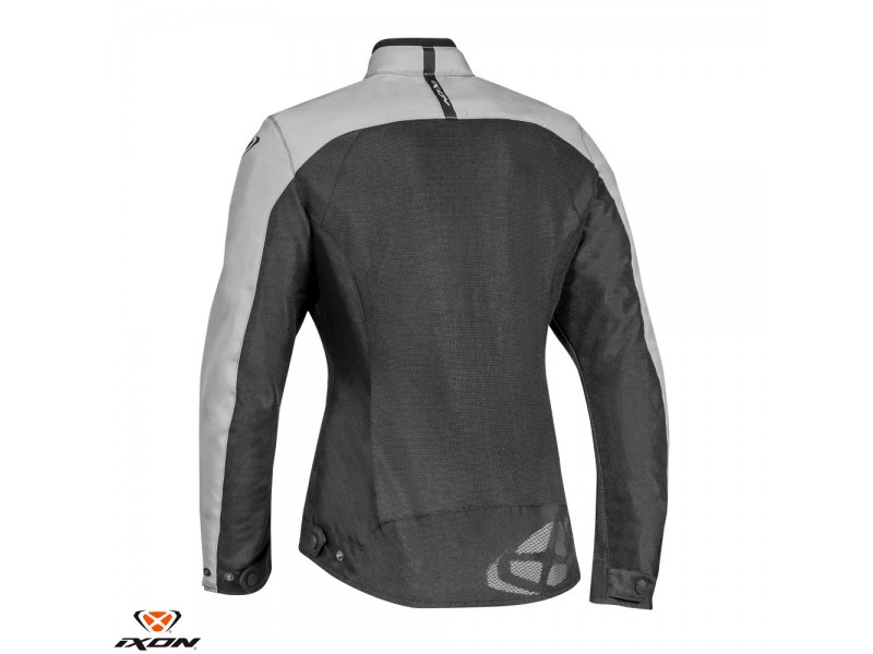 Geaca (jacheta) motociclete femei Racing/Roadster Ixon All season model Ilana LS culoare: negru/alb Geaca (jacheta) motociclete femei Racing/Roadster Ixon All season model Ilana LS culoare: negru/alb