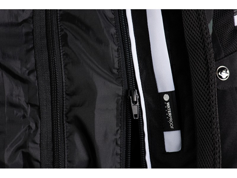 Geaca (jacheta) motociclete femei Racing/Roadster Ixon All season model Ilana LS culoare: negru/alb