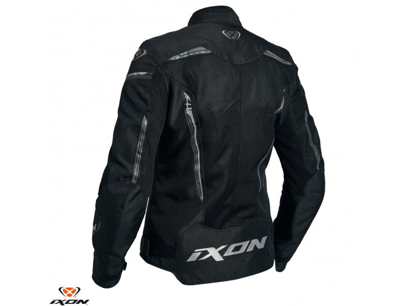 Geaca (jacheta) motociclete femei Racing/Roadster Ixon All season model Ilana LS culoare: negru/alb Geaca (jacheta) motociclete femei Racing/Roadster Ixon All season model Ilana LS culoare: negru/alb