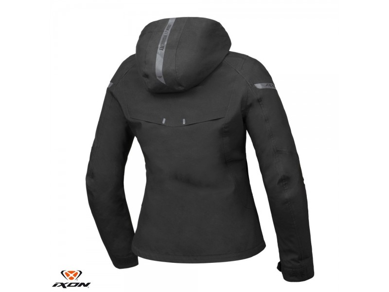 Geaca (jacheta) motociclete femei Racing/Roadster Ixon All season model Ilana LS culoare: negru/alb Geaca (jacheta) motociclete femei Racing/Roadster Ixon All season model Ilana LS culoare: negru/alb