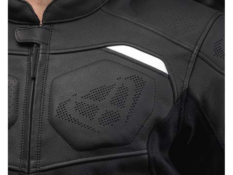 Geaca (jacheta) motociclete femei Racing/Roadster Ixon All season model Ilana LS culoare: negru/alb Geaca (jacheta) motociclete femei Racing/Roadster Ixon All season model Ilana LS culoare: negru/alb