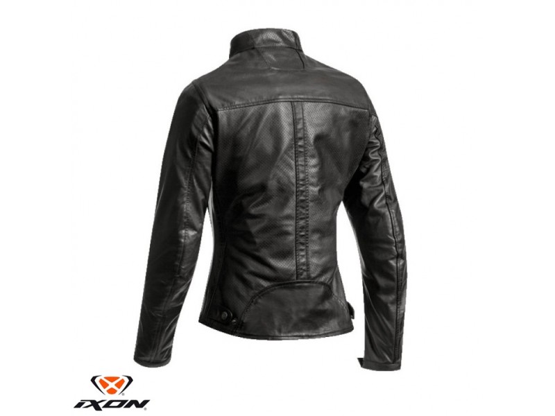 Geaca (jacheta) motociclete femei Racing/Roadster Ixon All season model Ilana LS culoare: negru/alb Geaca (jacheta) motociclete femei Racing/Roadster Ixon All season model Ilana LS culoare: negru/alb
