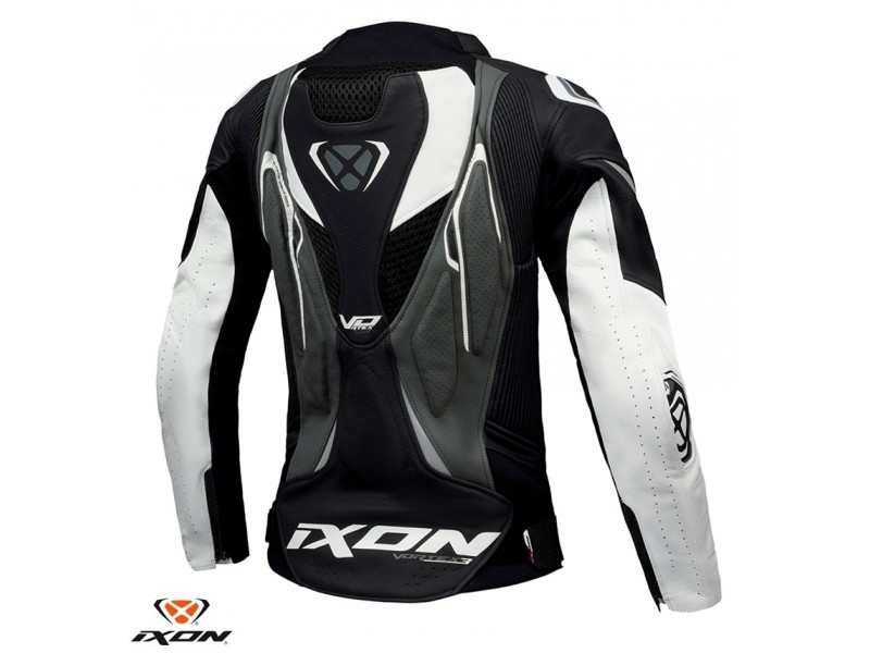 Geaca (jacheta) motociclete femei Racing/Roadster Ixon All season model Ilana LS culoare: negru/alb Geaca (jacheta) motociclete femei Racing/Roadster Ixon All season model Ilana LS culoare: negru/alb