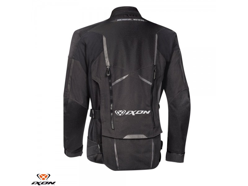 Geaca (jacheta) motociclete femei Racing/Roadster Ixon All season model Ilana LS culoare: negru/alb Geaca (jacheta) motociclete femei Racing/Roadster Ixon All season model Ilana LS culoare: negru/alb