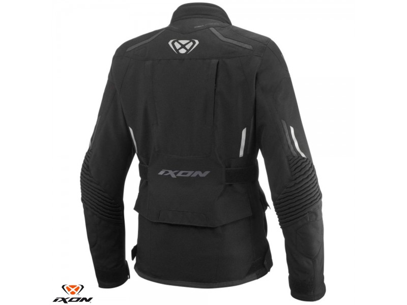 Geaca (jacheta) motociclete femei Racing/Roadster Ixon All season model Ilana LS culoare: negru/alb Geaca (jacheta) motociclete femei Racing/Roadster Ixon All season model Ilana LS culoare: negru/alb