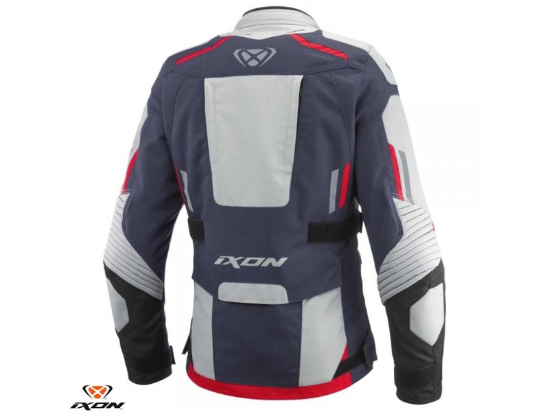 Geaca (jacheta) motociclete femei Racing/Roadster Ixon All season model Ilana LS culoare: negru/alb Geaca (jacheta) motociclete femei Racing/Roadster Ixon All season model Ilana LS culoare: negru/alb