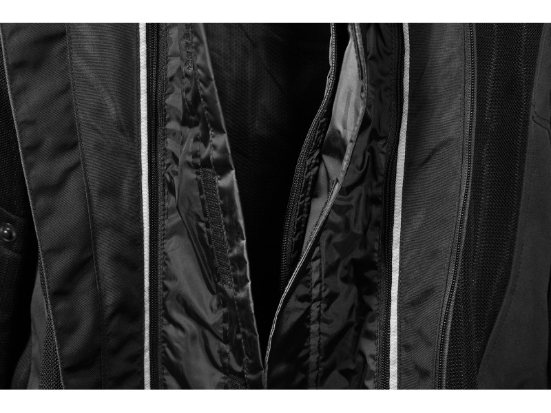 Geaca (jacheta) motociclete femei Racing/Roadster Ixon All season model Ilana LS culoare: negru/alb Geaca (jacheta) motociclete femei Racing/Roadster Ixon All season model Ilana LS culoare: negru/alb