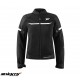 Geaca (jacheta) motociclete femei Racing/Roadster Ixon All season model Ilana LS culoare: negru/alb Geaca (jacheta) motociclete femei Racing/Roadster Ixon All season model Ilana LS culoare: negru/alb