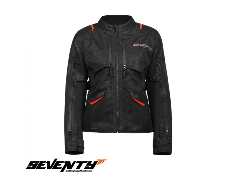 Geaca (jacheta) motociclete femei Racing/Roadster Ixon All season model Ilana LS culoare: negru/alb Geaca (jacheta) motociclete femei Racing/Roadster Ixon All season model Ilana LS culoare: negru/alb