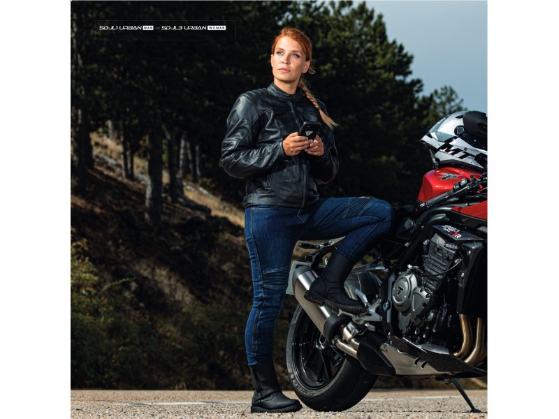 Geaca (jacheta) motociclete femei Racing/Roadster Ixon All season model Ilana LS culoare: negru/alb Geaca (jacheta) motociclete femei Racing/Roadster Ixon All season model Ilana LS culoare: negru/alb