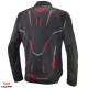 Geaca (jacheta) motociclete barbati Racing/Roadster Ixon vara model Demoniak MS culoare: negru/rosu