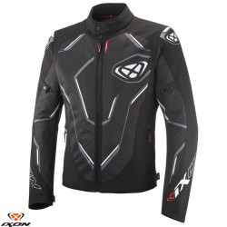Geaca (jacheta) motociclete barbati Racing/Roadster Ixon vara model Demoniak MS culoare: negru/alb Geaca (jacheta) motociclete barbati Racing/Roadster Ixon vara model Demoniak MS culoare: negru/alb