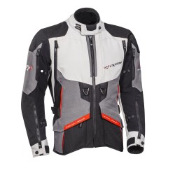 Geaca (jacheta) motociclete barbati Touring/Adventure Ixon All season model Ragnar MS culoare: negru/gri/rosu