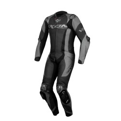 Costum (combinezon) motociclete barbati piele Ixon vara model Vortex 3 MS culoare: negru