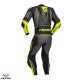 Costum (combinezon) motociclete barbati piele Ixon vara model Vendetta Evo culoare: negru/antracit/galben Costum (combinezon) motociclete barbati piele Ixon vara model Vendetta Evo culoare: negru/antracit/galben