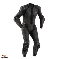 Costum (combinezon) motociclete barbati piele Ixon vara model Vendetta Evo culoare: negru Costum (combinezon) motociclete barbati piele Ixon vara model Vendetta Evo culoare: negru