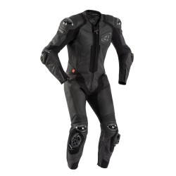 Costum (combinezon) motociclete barbati piele Ixon vara model Vendetta Evo culoare: negru