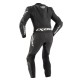 Costum (combinezon) motociclete barbati piele Ixon vara model Jackal culoare: negru