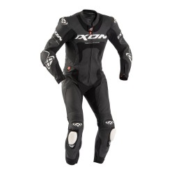Costum (combinezon) motociclete barbati piele Ixon vara model Jackal culoare: negru