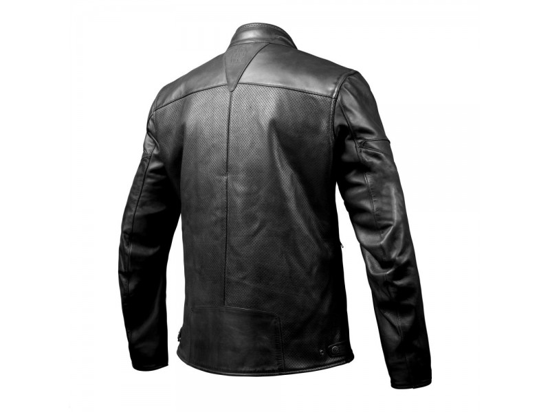 Geaca (jacheta) motociclete barbati piele Urban/Heritage Ixon vara model Cranky Air MS culoare: negru