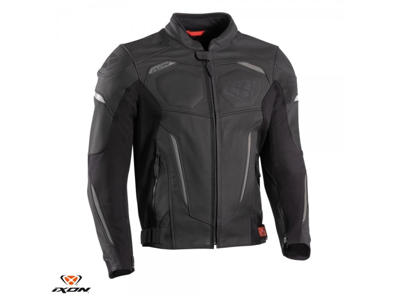 Geaca (jacheta) motociclete barbati piele Racing/Roadster Ixon vara model Ceros culoare: negru Geaca (jacheta) motociclete barbati piele Racing/Roadster Ixon vara model Ceros culoare: negru