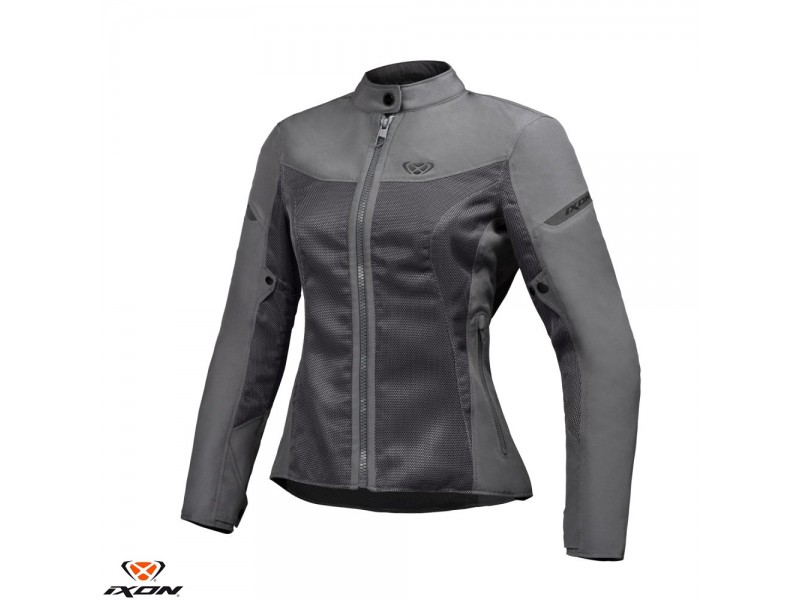 Geaca (jacheta) motociclete femei Racing/Roadster Ixon vara model Fresh LS culoare: gri