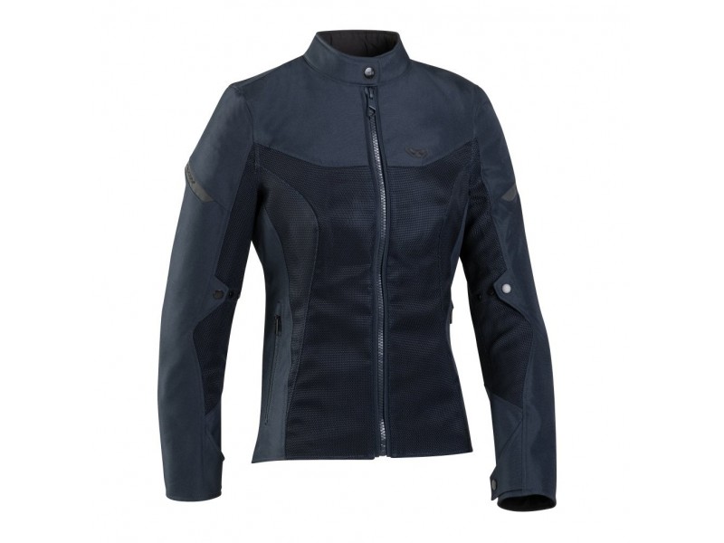 Geaca (jacheta) motociclete femei Racing/Roadster Ixon vara model Fresh LS culoare: navy (albastru)