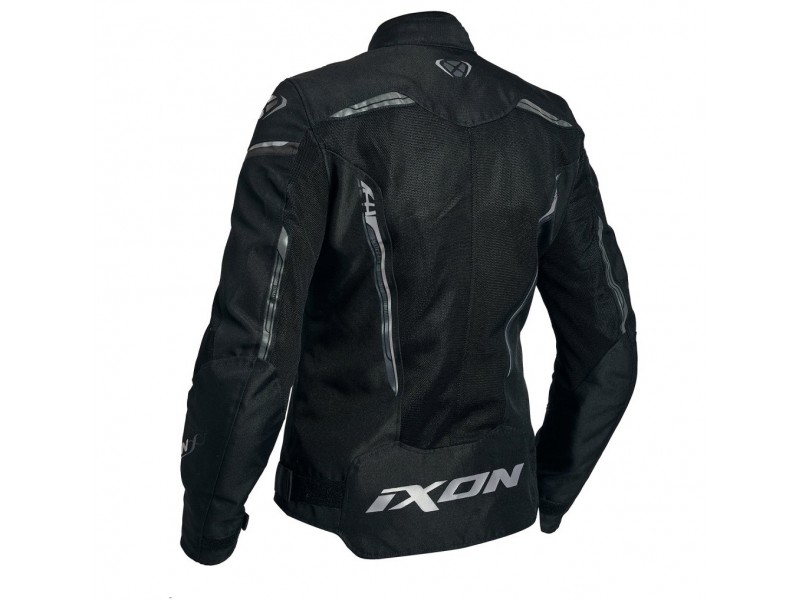 Geaca (jacheta) motociclete femei Racing/Roadster Ixon vara model Striker AIR WPL LS culoare: negru