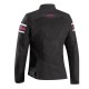 Geaca (jacheta) motociclete femei Racing/Roadster Ixon All season model Ilana LS culoare: negru/fuchsia (roz)