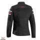 Geaca (jacheta) motociclete femei Racing/Roadster Ixon All season model Ilana LS culoare: negru/fuchsia (roz)
