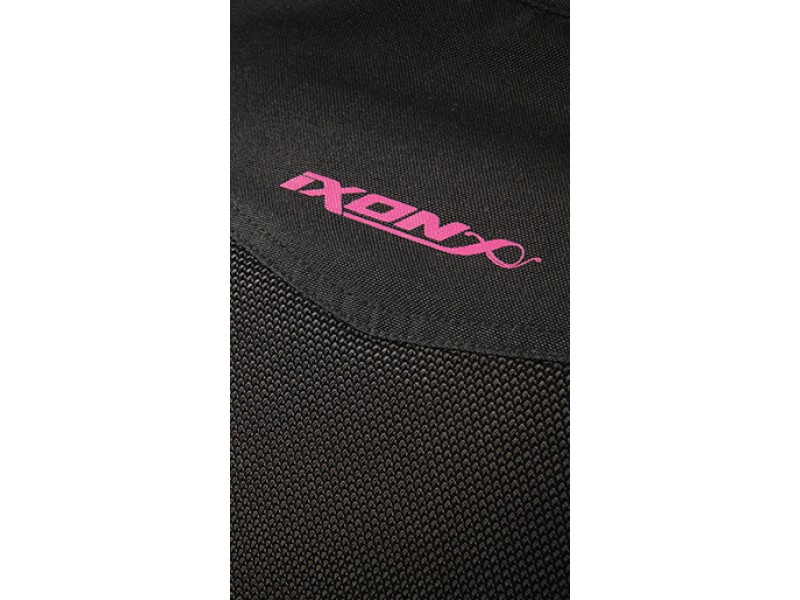 Geaca (jacheta) motociclete femei Racing/Roadster Ixon All season model Ilana LS culoare: negru/fuchsia (roz)