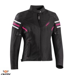 Geaca (jacheta) motociclete femei Racing/Roadster Ixon All season model Ilana LS culoare: negru/fuchsia (roz) Geaca (jacheta) motociclete femei Racing/Roadster Ixon All season model Ilana LS culoare: negru/fuchsia (roz)