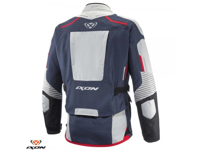 Geaca (jacheta) motociclete barbati Touring/Adventure Ixon All season model Midgard MS culoare: gri/navy/negru