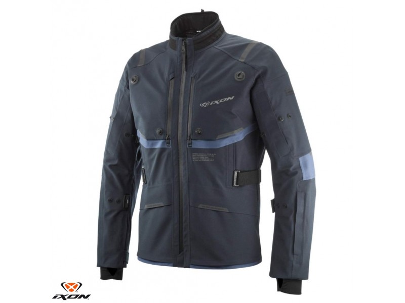 Geaca (jacheta) motociclete barbati Touring/Adventure Ixon All season model M-Skeid MS culoare: navy (albastru) (geaca laminata; waterproof pe exterior) Geaca (jacheta) motociclete barbati Touring/Adventure Ixon All season model M-Skeid MS culoare: navy (albastru) (geaca laminata; waterproof pe exterior)
