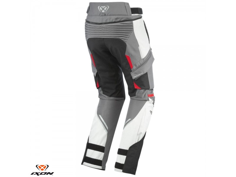 Pantaloni motociclete barbati Touring/Adventure Ixon All season model Midgard MS culoare: gri/negru/rosu