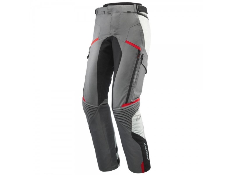 Pantaloni motociclete barbati Touring/Adventure Ixon All season model Midgard MS culoare: gri/negru/rosu Pantaloni motociclete barbati Touring/Adventure Ixon All season model Midgard MS culoare: gri/negru/rosu